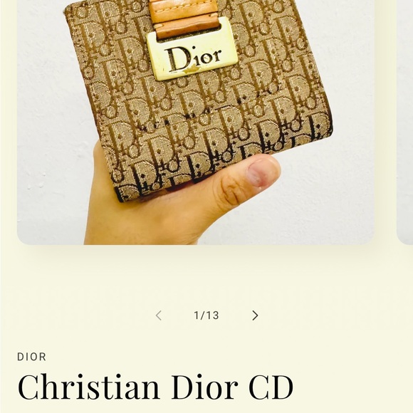 Dior Brown Monogram Wallet with buckle date code is in the last picture 🎉🎊 - Picture 1 of 14